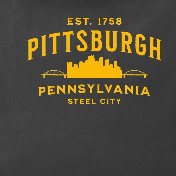 Pittsburgh Pennsylvania Steel City Skyline Bridges Home 412 Zip Tote Bag