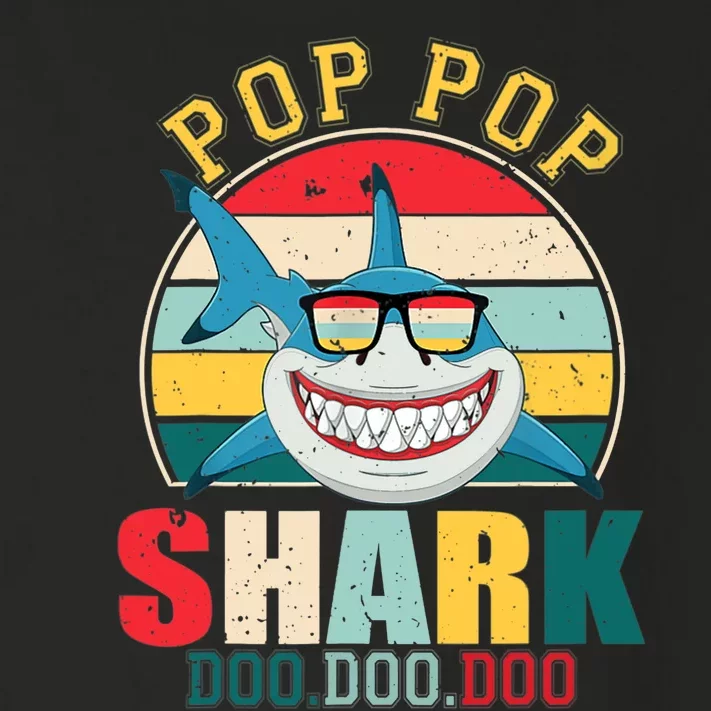 Pop Pop Shark Shirt Father's Day For Pop Pop Toddler Long Sleeve Shirt