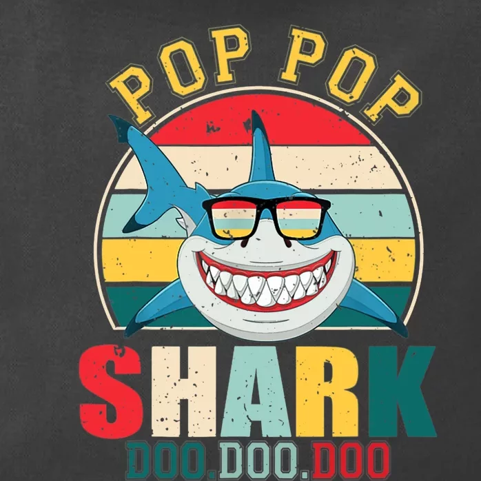 Pop Pop Shark Shirt Father's Day For Pop Pop Zip Tote Bag