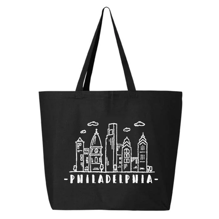 Philadelphia Pennsylvania Skyline 25L Jumbo Tote