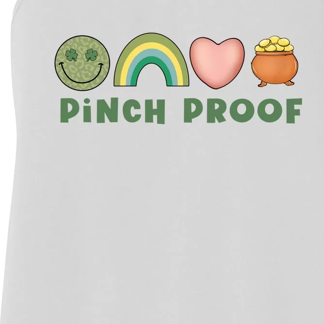 Pinch Proof St Patricks Day Women's Racerback Tank