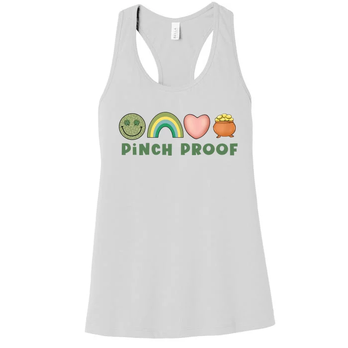 Pinch Proof St Patricks Day Women's Racerback Tank