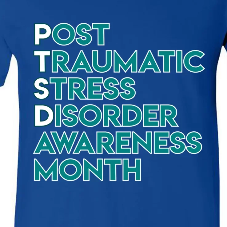 Ptsd Postgifttraumatic Stress Disorder Awareness Month Gift V-Neck T-Shirt