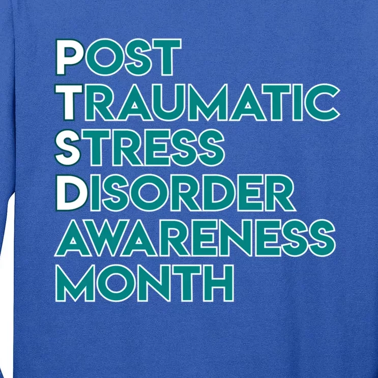 Ptsd Postgifttraumatic Stress Disorder Awareness Month Gift Tall Long Sleeve T-Shirt