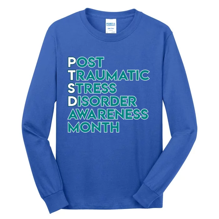 Ptsd Postgifttraumatic Stress Disorder Awareness Month Gift Tall Long Sleeve T-Shirt