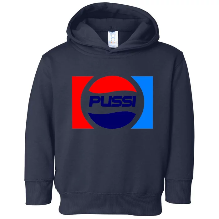 Pussi Parody Spoof Logo Offensive Toddler Hoodie