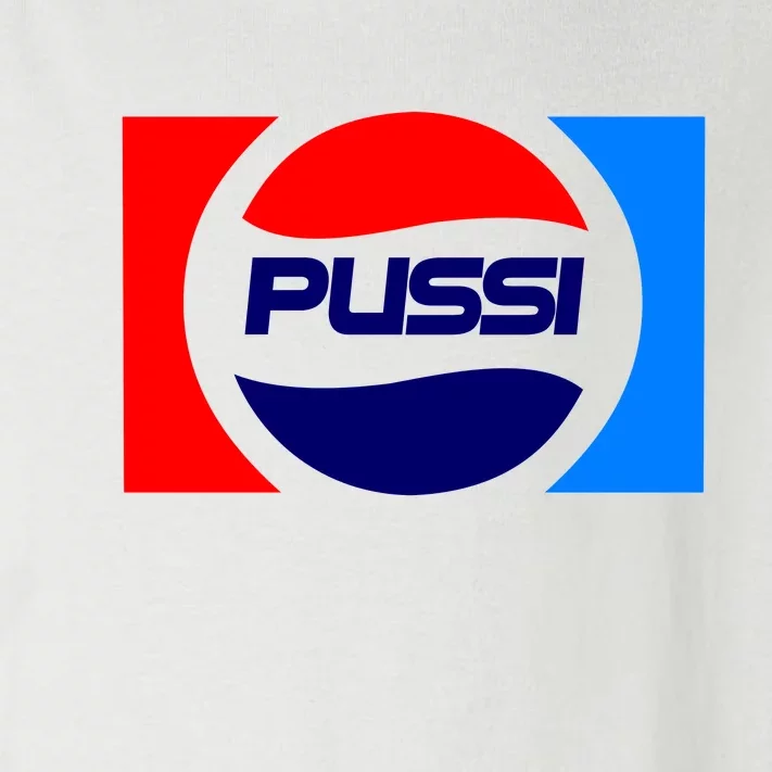 Pussi Parody Spoof Logo Offensive Toddler Long Sleeve Shirt