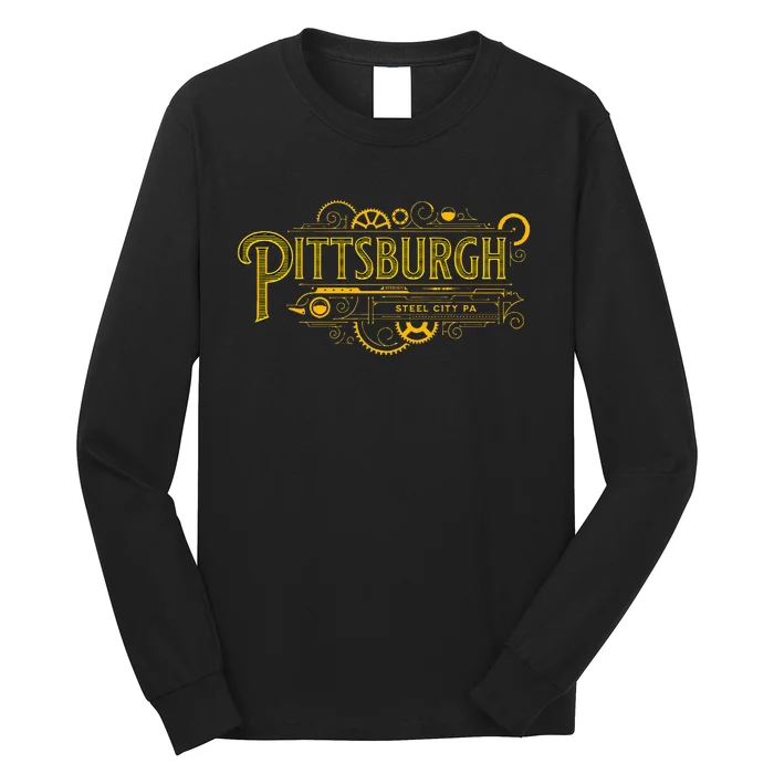 Pittsburgh Pennsylvania Steel City 412 Home Vintage Long Sleeve Shirt