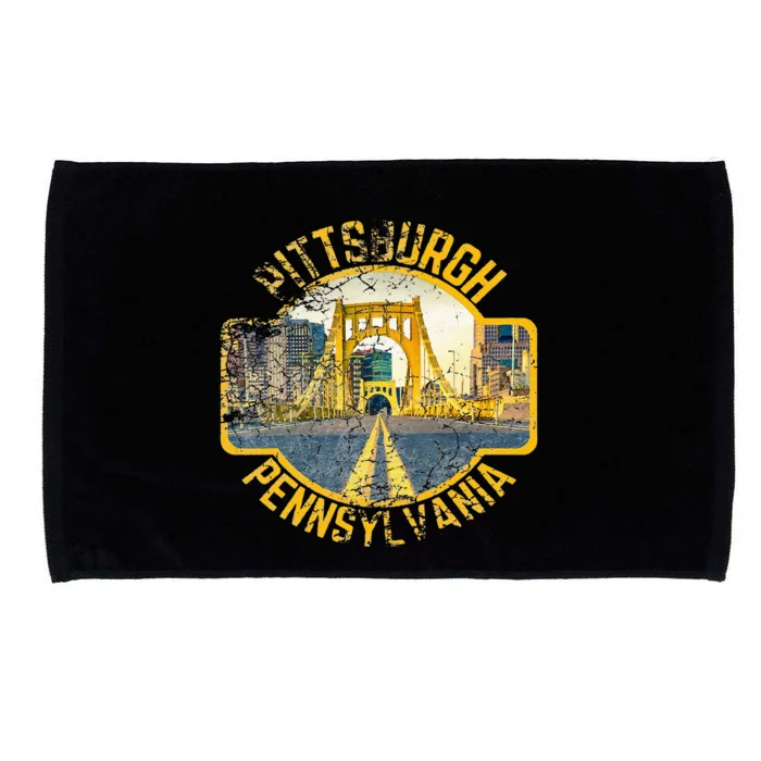 Pittsburgh Pennsylvania Sl City Skyline Photography 412 Microfiber Hand Towel