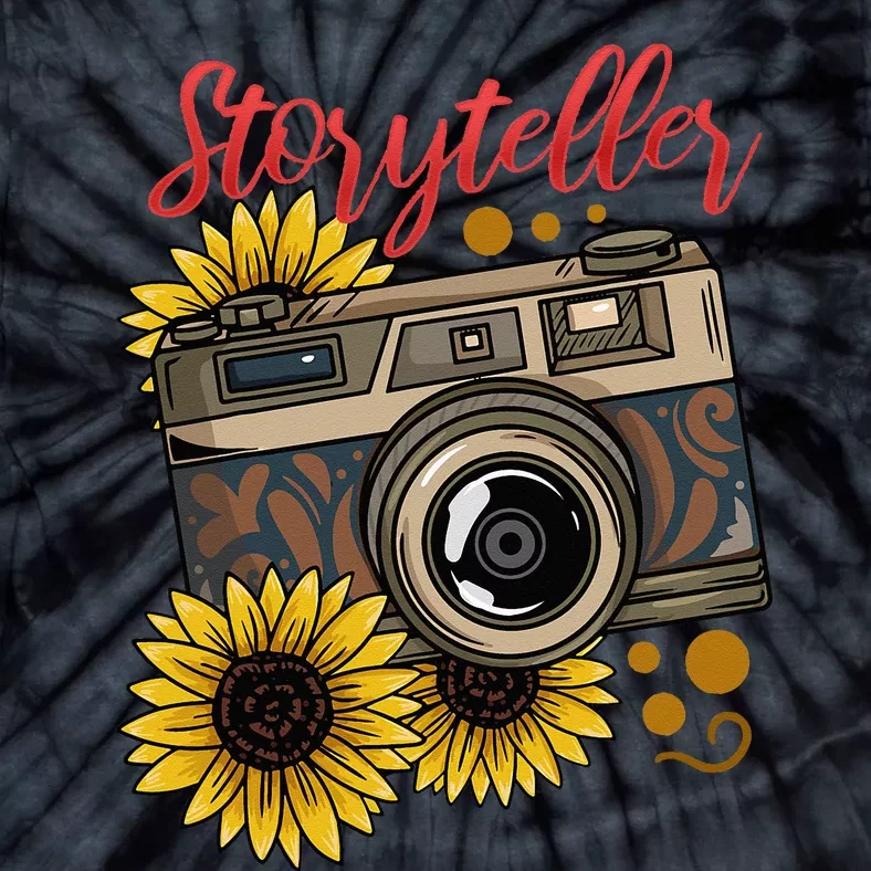 Photographer Photography Storyteller Camera Gift Tie-Dye T-Shirt