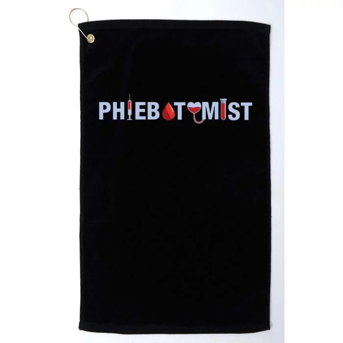 Phlebotomy Phlebotomist Syringe Blood Donor Vein Health Gift Platinum Collection Golf Towel