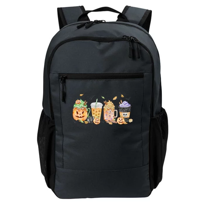 Plaid Pumpkin Spice Hello Fall Autumn Thanksgiving Daily Commute Backpack