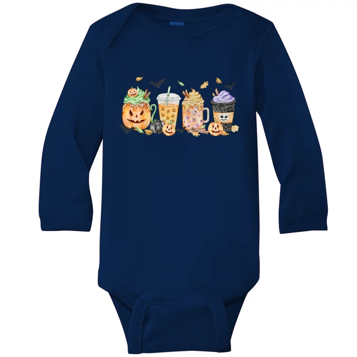 Plaid Pumpkin Spice Hello Fall Autumn Thanksgiving Baby Long Sleeve Bodysuit