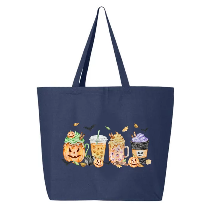 Plaid Pumpkin Spice Hello Fall Autumn Thanksgiving 25L Jumbo Tote