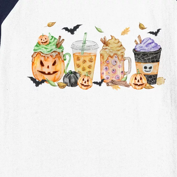 Plaid Pumpkin Spice Hello Fall Autumn Thanksgiving Baseball Sleeve Shirt