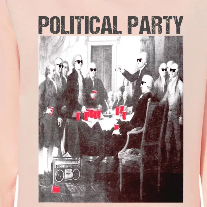 Political Party Shades & Red Cups Funny Political Womens California Wash Sweatshirt