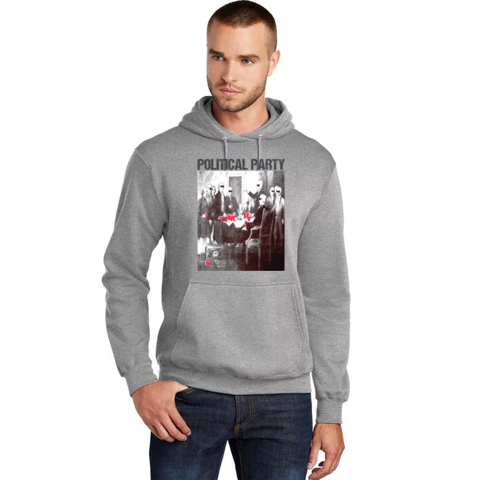 Political Party Shades & Red Cups Funny Political Tall Hoodie