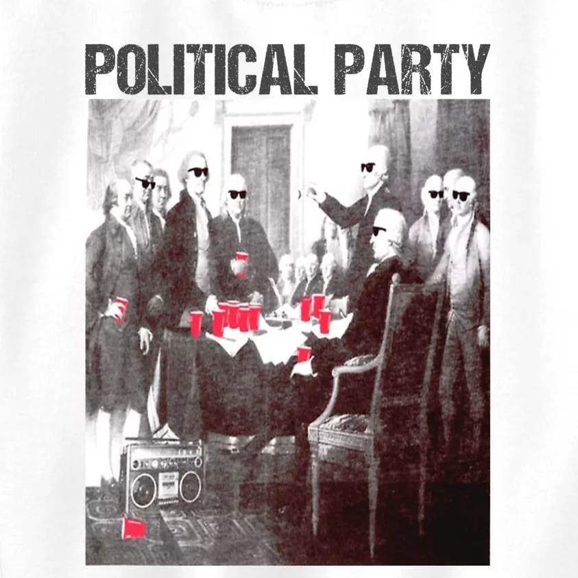 Political Party Shades & Red Cups Funny Political Kids Sweatshirt