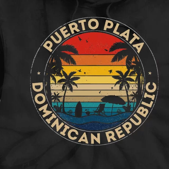 Puerto Plata Souvenir Dominican Republic Reminder Tie Dye Hoodie