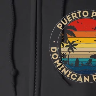 Puerto Plata Souvenir Dominican Republic Reminder Full Zip Hoodie