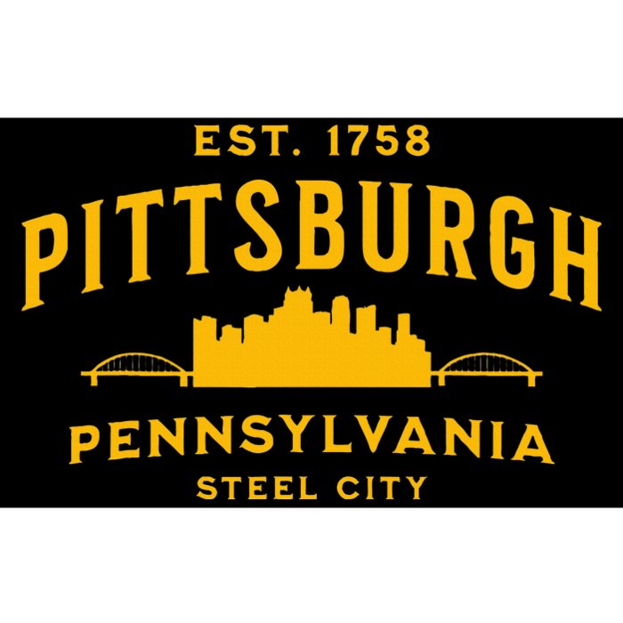 Pittsburgh Pennsylvania Steel City Skyline Bridges Home 412 Bumper Sticker