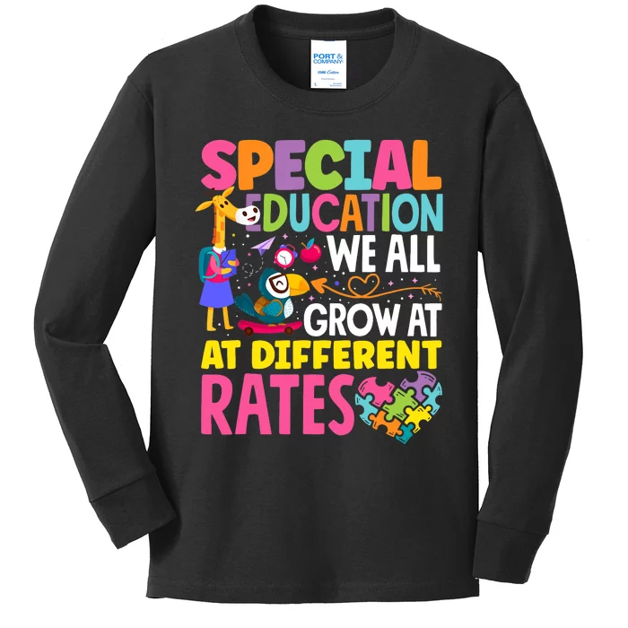 Paraeducator Paraprofessional SPED Teacher Special Education Kids Long Sleeve Shirt