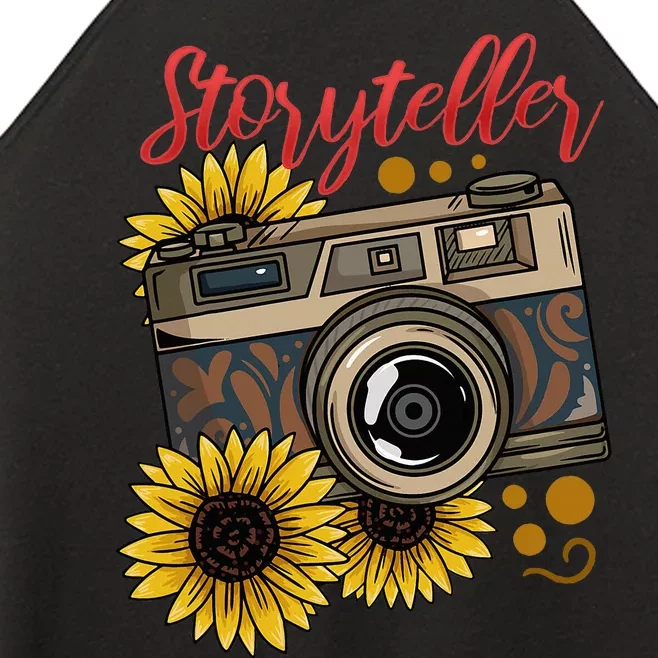 Photographer Photography Storyteller Camera Gift Women’s Perfect Tri Rocker Tank