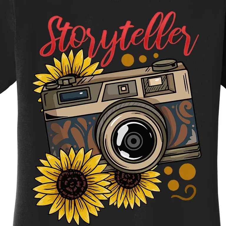 Photographer Photography Storyteller Camera Gift Women's T-Shirt