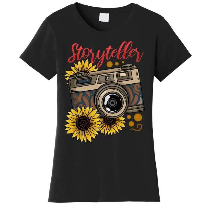 Photographer Photography Storyteller Camera Gift Women's T-Shirt