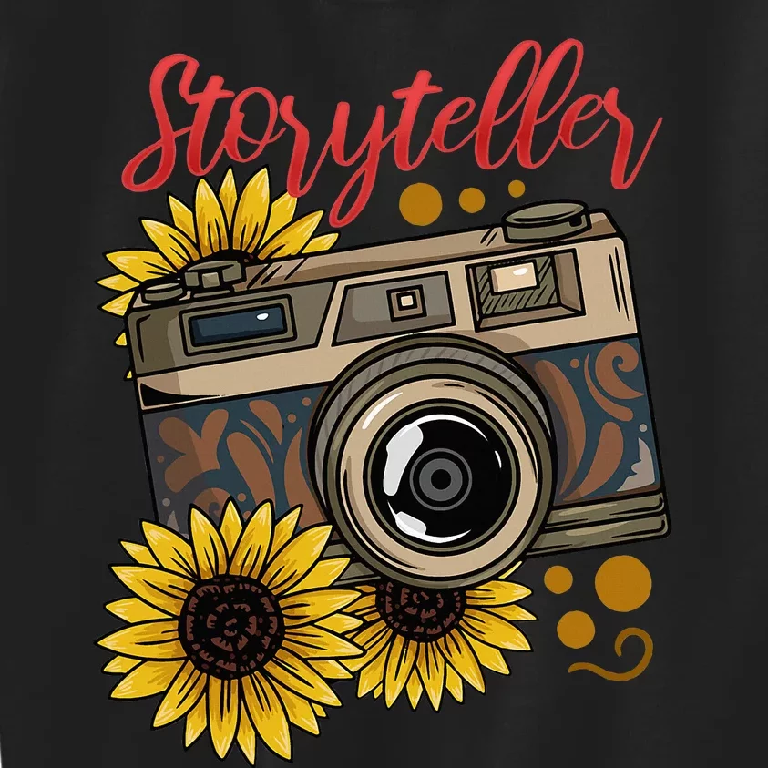 Photographer Photography Storyteller Camera Gift Kids Sweatshirt