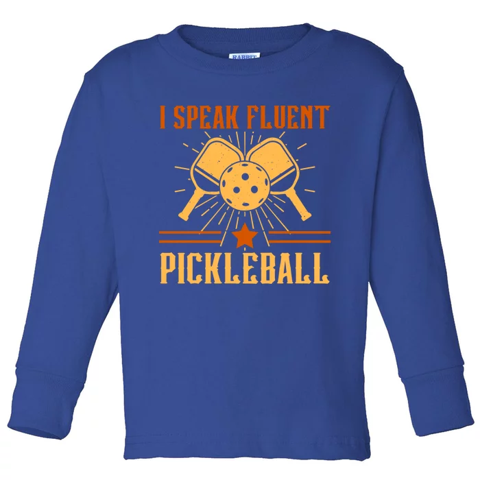 Pickleball Paddleball Trainer Gift Toddler Long Sleeve Shirt