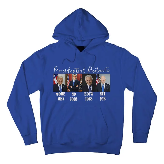 Presidential Portraits Trump Obama Bush Tall Hoodie