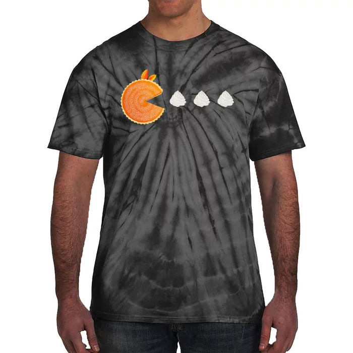 Pumpkin Pie Thanksgiving Whipped Cream Dollop Autumn Fall Tie-Dye T-Shirt