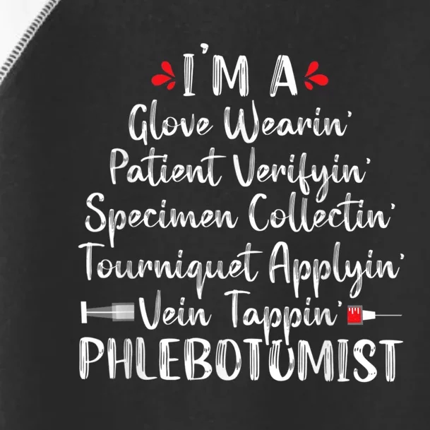 Phlebotomist Phlebotomy Technician Funny Nurse Clinical Toddler Fine Jersey T-Shirt