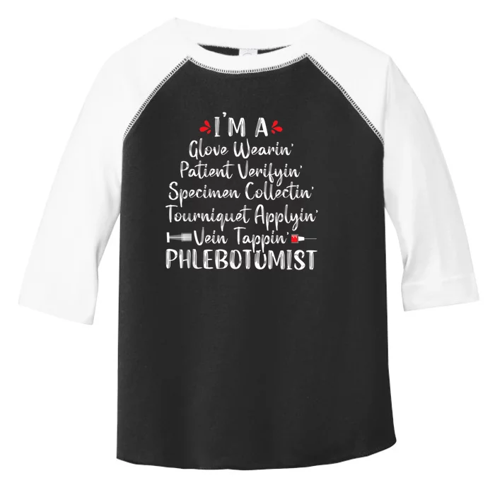 Phlebotomist Phlebotomy Technician Funny Nurse Clinical Toddler Fine Jersey T-Shirt