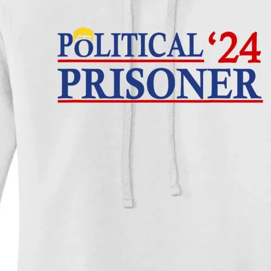 Political Prisoner Trump 2024 Women's Pullover Hoodie