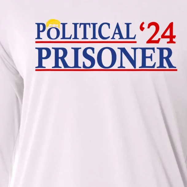 Political Prisoner Trump 2024 Cooling Performance Long Sleeve Crew