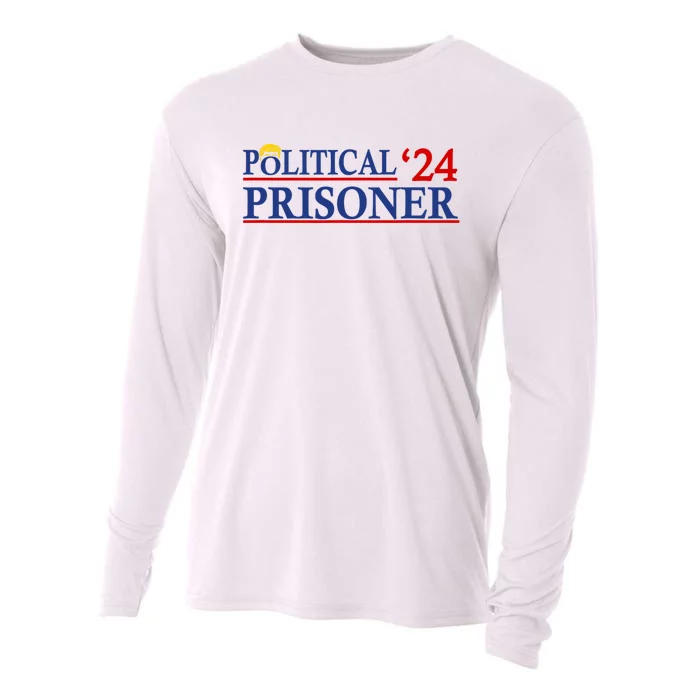 Political Prisoner Trump 2024 Cooling Performance Long Sleeve Crew