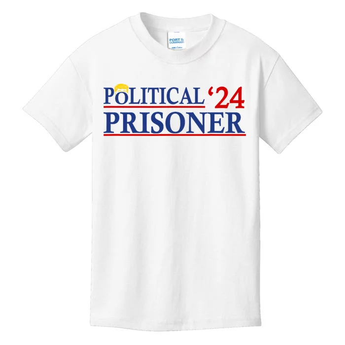 Political Prisoner Trump 2024 Kids T-Shirt