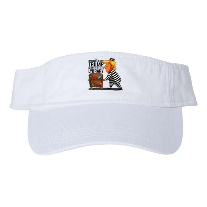 Prison Prisoner Trump Presidential Library Funny Anti Trump Valucap Bio-Washed Visor