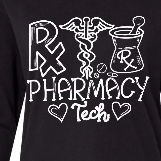 Pharmacist Pharmacy Technician Pharmer Pharmacology Student Womens Cotton Relaxed Long Sleeve T-Shirt