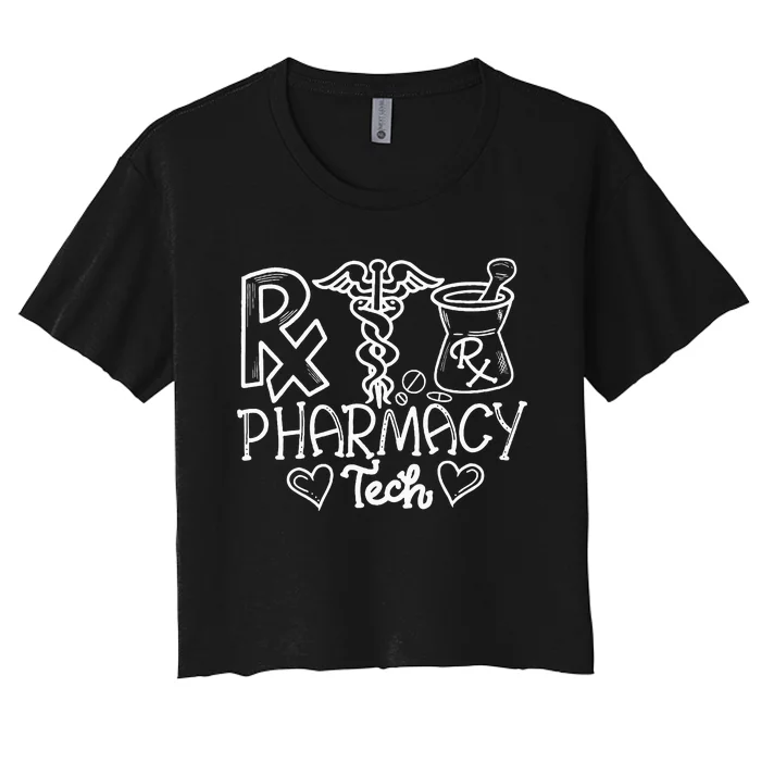 Pharmacist Pharmacy Technician Pharmer Pharmacology Student Women's Crop Top Tee