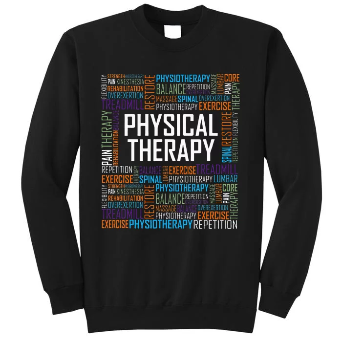 PT Physical Therapy Gift Words Therapist Month Sweatshirt