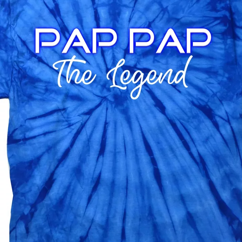 Pap Pap The Legend Gramps Granddad American Grandpa Gift Tie-Dye T-Shirt