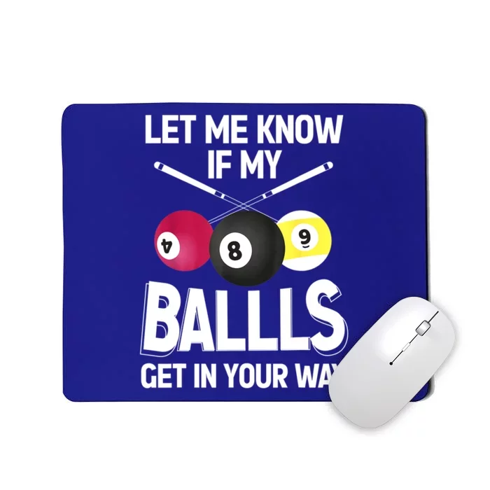 Play Pool Table Cue Stick Snooker Funny Billiard 8 Ball Gift Mousepad