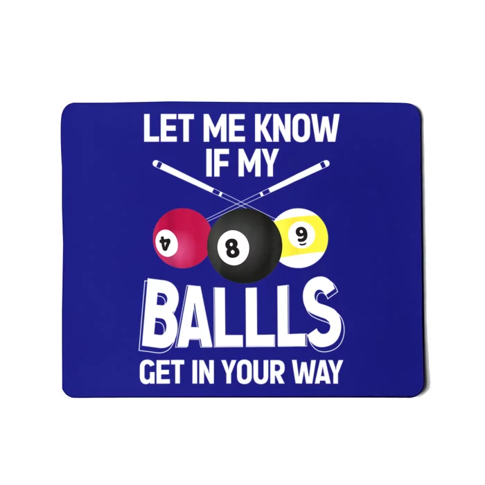 Play Pool Table Cue Stick Snooker Funny Billiard 8 Ball Gift Mousepad