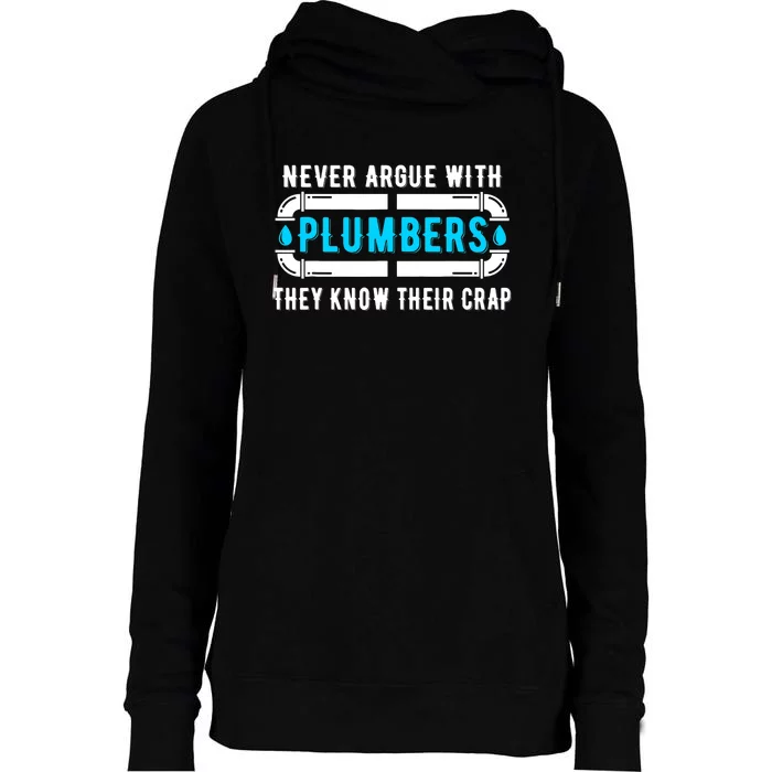 Plumber Plumbing Tools Womens Funnel Neck Pullover Hood