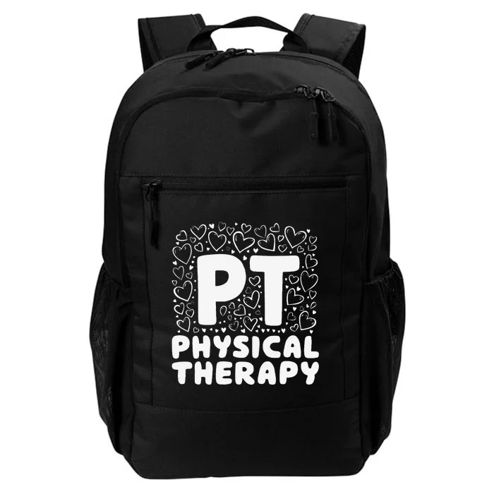 Pt Physical Therapy Heart Therapist Student Pediatric Daily Commute Backpack