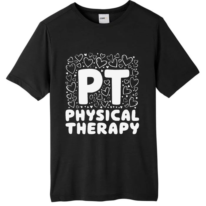 Pt Physical Therapy Heart Therapist Student Pediatric ChromaSoft Performance T-Shirt