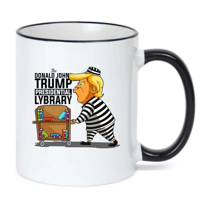 Prison Prisoner Trump Presidential Library Funny Anti Trump Black Color Changing Mug